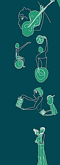Illustration représentant les divers thèmes des associations Saverdunoises