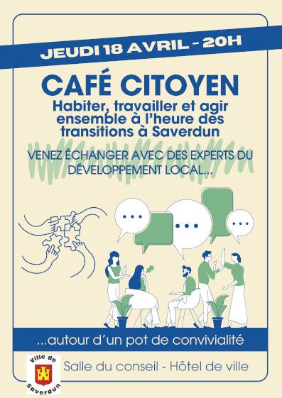 café citoyen, parler de notre vie à Saverdun à l'heure des transitions, pot convivial salle des fêtes